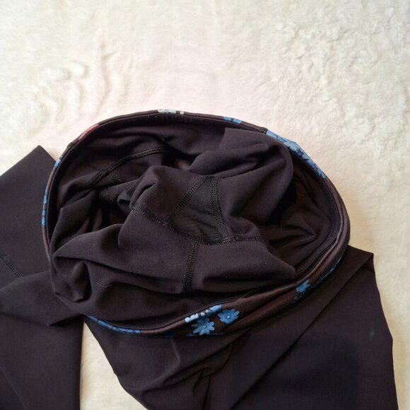 Lululemon Skinny Groove Leggings Sz 4 Petal Pop Floral Waist Workout Gym Sporty - Picture 10 of 14